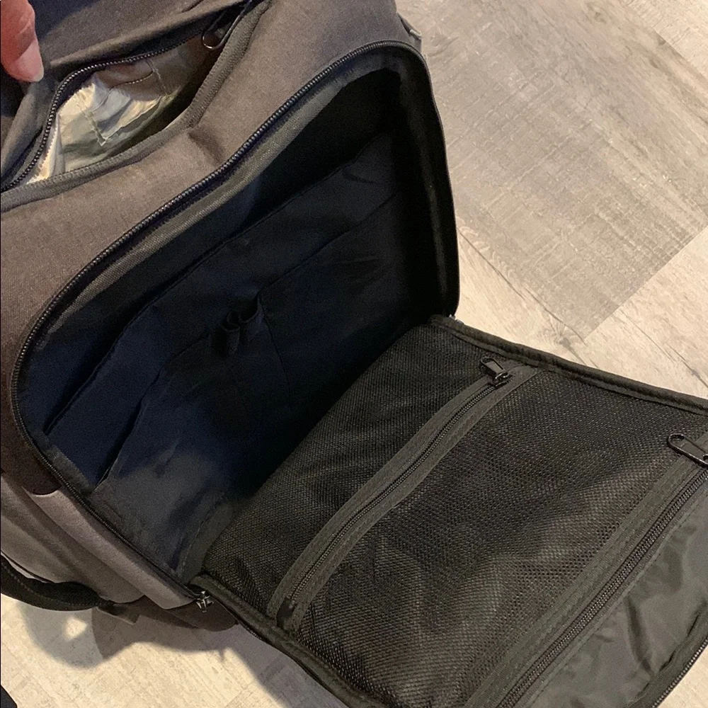 Standard Luggage Co. The Daily Backpack Black and Gray Convertible work/travel